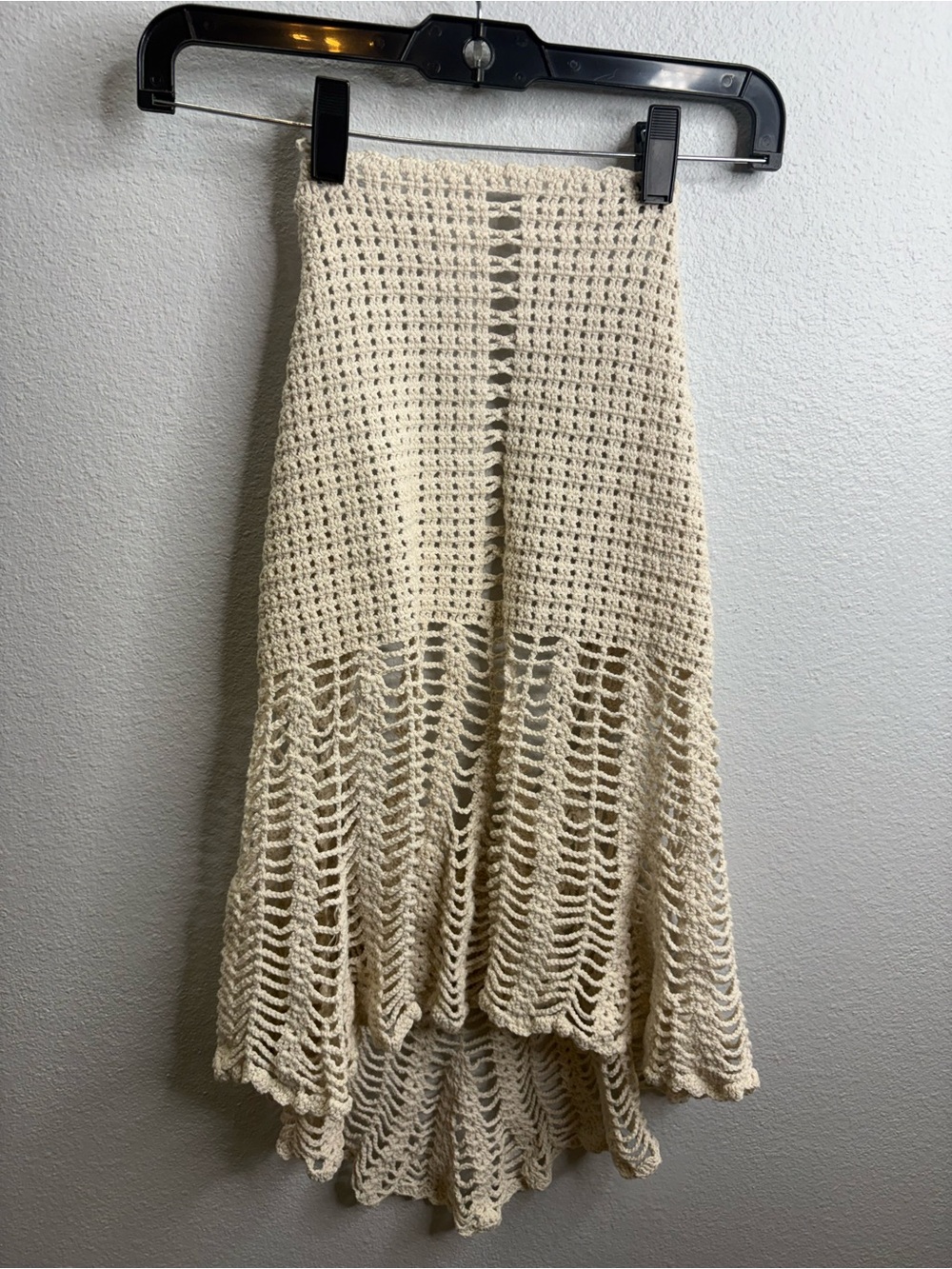 Crochet Ivory Top Size Medium